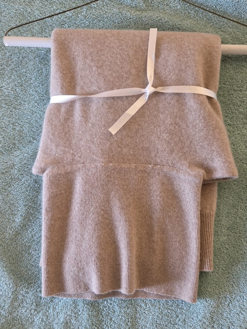 Taupe Cashmere Turtleneck M